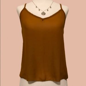 💸 $2 ADD-ON Sirens Burnt Orange Sheer Tank Top